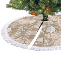 Khaki Palaka Hawaii Cowboy Christmas Tree Skirt Paniolo Mix Maile Lei LT7 - Polynesian Pride