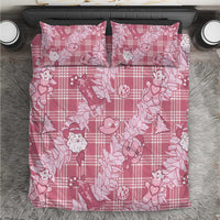 Pink Palaka Hawaii Cowboy Christmas Bedding Set Paniolo Mix Maile Lei LT7 Pink - Polynesian Pride