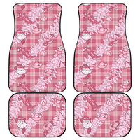 Pink Palaka Hawaii Cowboy Christmas Car Mats Paniolo Mix Maile Lei LT7 - Polynesian Pride