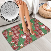 Red Palaka Hawaii Cowboy Christmas Bathroom Set Paniolo Mix Maile Lei LT7 - Polynesian Pride