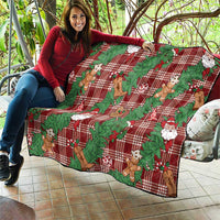 Red Palaka Hawaii Cowboy Christmas Quilt Paniolo Mix Maile Lei LT7 - Polynesian Pride