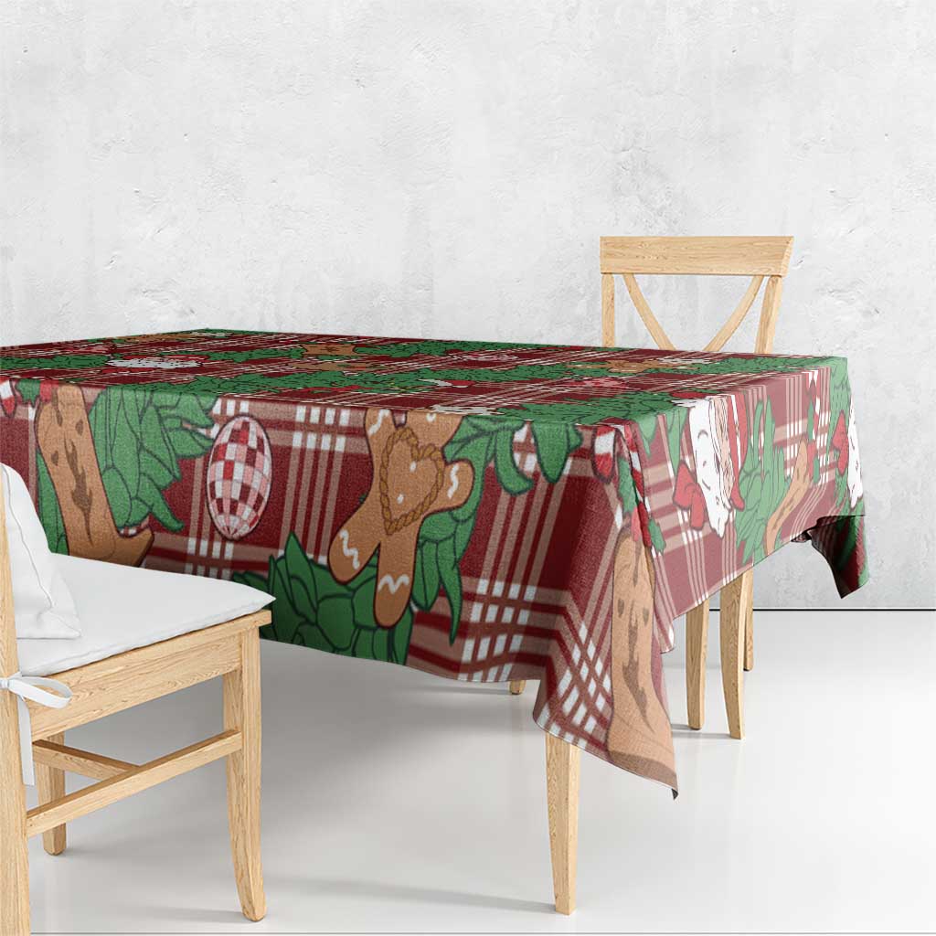 Red Palaka Hawaii Cowboy Christmas Tablecloth Paniolo Mix Maile Lei LT7 - Polynesian Pride