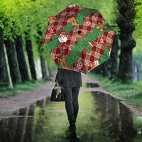Red Palaka Hawaii Cowboy Christmas Umbrella Paniolo Mix Maile Lei LT7 - Polynesian Pride