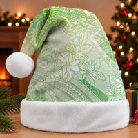 Tahiti Tiare Marble Glaze Christmas Santa Hat Spring Green LT7 Without Fur Yellow Green - Polynesian Pride