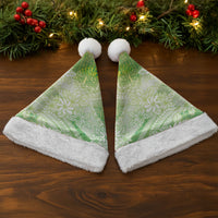 Tahiti Tiare Marble Glaze Christmas Santa Hat Spring Green LT7 - Polynesian Pride