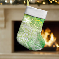 Tahiti Tiare Marble Glaze Christmas Stocking Spring Green LT7 Set of 2 Yellow Green - Polynesian Pride