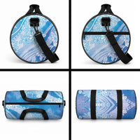 Tahiti Tiare Marble Glaze Duffle Bag Winter Blue LT7 - Polynesian Pride