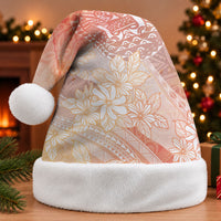 Tahiti Tiare Marble Glaze Christmas Santa Hat Autumn Red LT7 Without Fur Orange Red - Polynesian Pride