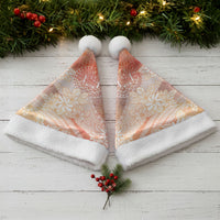 Tahiti Tiare Marble Glaze Christmas Santa Hat Autumn Red LT7 - Polynesian Pride