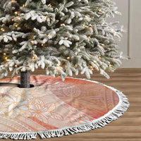 Tahiti Tiare Marble Glaze Tree Skirt Autumn Red LT7 - Polynesian Pride