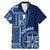 Samoa Siapo Motif Family Matching Mermaid Dress and Hawaiian Shirt Classic Style - Bue Ver LT7 Dad's Shirt - Short Sleeve Blue - Polynesian Pride