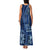 Samoa Siapo Motif Family Matching Tank Maxi Dress and Hawaiian Shirt Classic Style - Bue Ver LT7 - Polynesian Pride