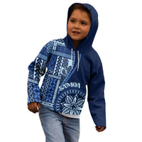 Samoa Siapo Motif Kid Hoodie Classic Style - Bue Ver LT7 - Polynesian Pride