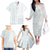 Samoa White Sunday Family Matching Off Shoulder Long Sleeve Dress and Hawaiian Shirt Classic Siapo Style LT7 - Polynesian Pride