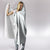 Samoa White Sunday Hooded Blanket Classic Siapo Style LT7 - Polynesian Pride