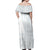 Samoa White Sunday Off Shoulder Maxi Dress Classic Siapo Style LT7 - Polynesian Pride