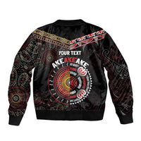 Aotearoa and Australia Indigenous Bomber Jacket Stand Together For Te Tiriti LT7 - Polynesian Pride
