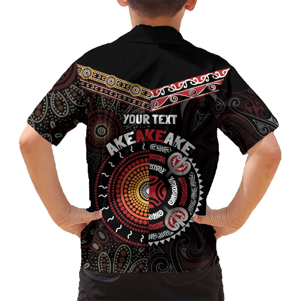 Aotearoa and Australia Indigenous Kid Hawaiian Shirt Stand Together For Te Tiriti LT7 - Polynesian Pride