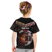 Aotearoa and Australia Indigenous Kid T Shirt Stand Together For Te Tiriti LT7 - Polynesian Pride
