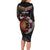 Aotearoa and Australia Indigenous Long Sleeve Bodycon Dress Stand Together For Te Tiriti