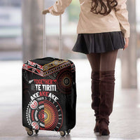 Aotearoa and Australia Indigenous Luggage Cover Stand Together For Te Tiriti LT7 - Polynesian Pride
