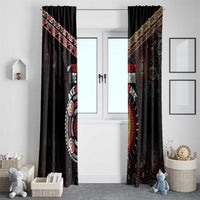 Aotearoa and Australia Indigenous Window Curtain Stand Together For Te Tiriti LT7 - Polynesian Pride