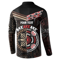 Aotearoa and Samoa Together For Te Tiriti Button Sweatshirt Kowhaiwhai Mix Siapo LT7 - Polynesian Pride