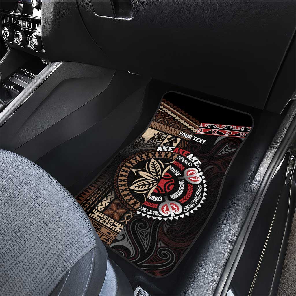 Aotearoa and Samoa Together For Te Tiriti Car Mats Kowhaiwhai Mix Siapo LT7 - Polynesian Pride