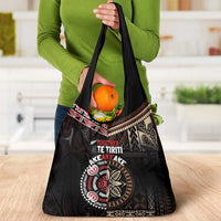 Aotearoa and Samoa Together For Te Tiriti Grocery Bag Kowhaiwhai Mix Siapo LT7 - Polynesian Pride