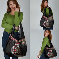 Aotearoa and Samoa Together For Te Tiriti Grocery Bag Kowhaiwhai Mix Siapo LT7 - Polynesian Pride