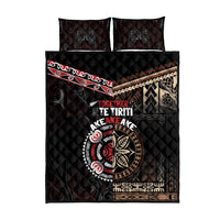 Aotearoa and Samoa Together For Te Tiriti Quilt Bed Set Kowhaiwhai Mix Siapo LT7 - Polynesian Pride