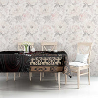 Aotearoa and Samoa Together For Te Tiriti Tablecloth Kowhaiwhai Mix Siapo LT7 - Polynesian Pride