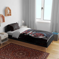 Aotearoa and Samoa Together For Te Tiriti Bedding Set Kowhaiwhai Mix Siapo - Flag Color LT7 - Polynesian Pride