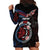 Aotearoa and Samoa Together For Te Tiriti Hoodie Dress Kowhaiwhai Mix Siapo - Flag Color