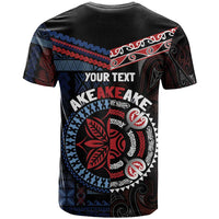 Aotearoa and Samoa Together For Te Tiriti T Shirt Kowhaiwhai Mix Siapo - Flag Color LT7 - Polynesian Pride