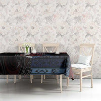 Aotearoa and Samoa Together For Te Tiriti Tablecloth Kowhaiwhai Mix Siapo - Flag Color LT7 - Polynesian Pride