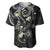 Polynesia Tribal Baseball Jersey Tentacles Plumeria