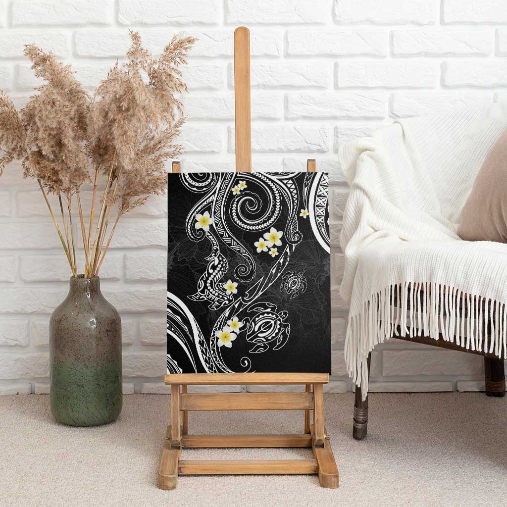 Polynesia Tribal Canvas Wall Art Tentacles Plumeria LT7 - Polynesian Pride