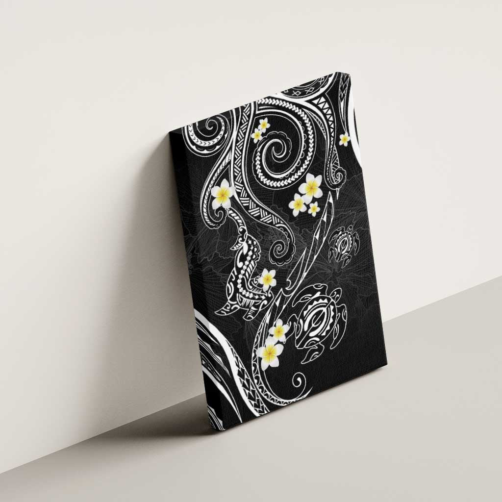 Polynesia Tribal Canvas Wall Art Tentacles Plumeria LT7 - Polynesian Pride
