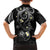 Polynesia Tribal Family Matching Long Sleeve Bodycon Dress and Hawaiian Shirt Tentacles Plumeria