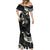 Polynesia Tribal Mermaid Dress Tentacles Plumeria