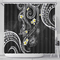 Polynesia Tribal Shower Curtain Tentacles Plumeria LT7 - Polynesian Pride