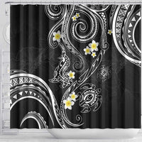 Polynesia Tribal Shower Curtain Tentacles Plumeria LT7 - Polynesian Pride