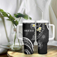 Polynesia Tribal Tumbler With Handle Tentacles Plumeria LT7 - Polynesian Pride