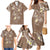 Polynesia Tribal Family Matching Mermaid Dress and Hawaiian Shirt Mocha Plumeria Tentacles