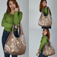 Polynesia Tribal Grocery Bag Mocha Plumeria Tentacles LT7 - Polynesian Pride