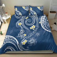 Polynesia Tribal Bedding Set Deep Blue Plumeria Tentacles LT7 - Polynesian Pride