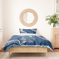 Polynesia Tribal Bedding Set Deep Blue Plumeria Tentacles LT7 - Polynesian Pride