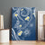 Polynesia Tribal Canvas Wall Art Deep Blue Plumeria Tentacles