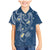 Polynesia Tribal Family Matching Mermaid Dress and Hawaiian Shirt Deep Blue Plumeria Tentacles